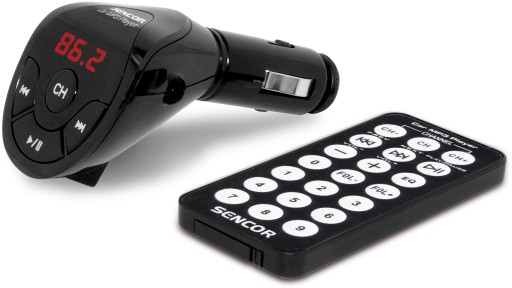SENCOR FM MP3/WMA vysielač z USB pamäťového diaľkového ovládača