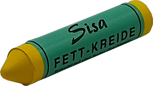Krieda na pneumatiky SISA, žltá, permanentná, číra, označenie gumy pneumatiky, fixka