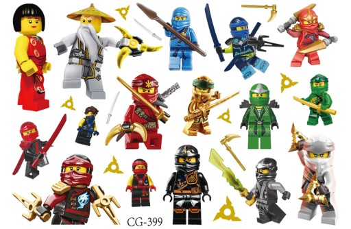 Odnímateľné tetovania pre deti LEGO NINJAGO CG399