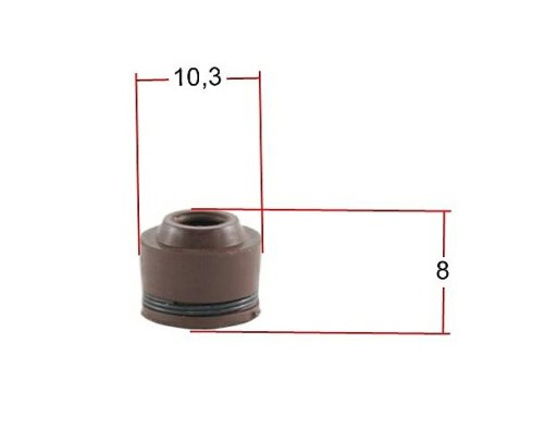 Tesnenie ventilu SCOOTER pre 4T GY6 VAPOR