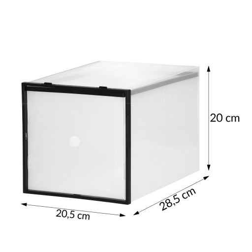 BOX ORGANIZÁTOR NÁDOB NA OBUV SO ZÁSUVKOU NA ŠATNÍK 20,5x28x20cm