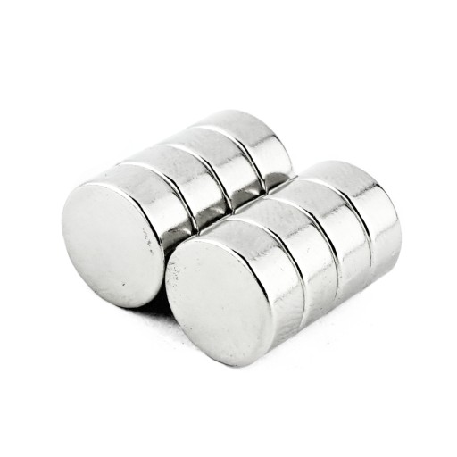 VALEC NEODYMOVÝ MAGNET 10x4 N38 SADA 8 ks