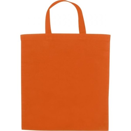 Bavlnená taška s krátkym uchom, oranžová