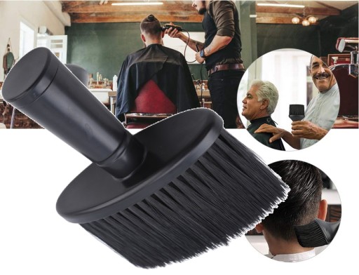 BRUSH Neck Barber Kaderníctvo VLASY Black Barber