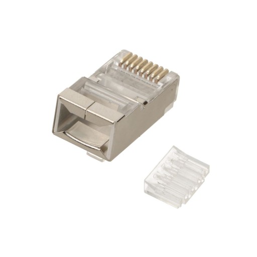 Tienená FTP zástrčka kat.6 CAT6 ZLATÝ PIN 10 kusov HQ