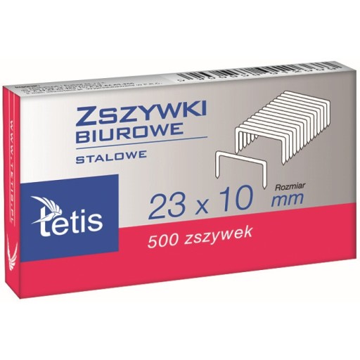 Kancelárske sponky hd 23/10 500 ks. GZ102-A TETIS