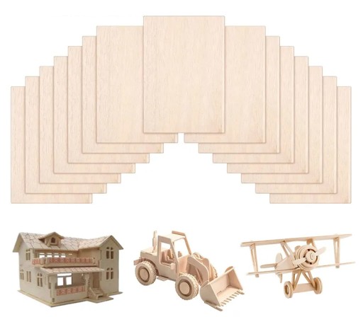 3mm preglejka pre laser triedy 1/2, formát A5, dekor dreva, decoupage x10 ks.