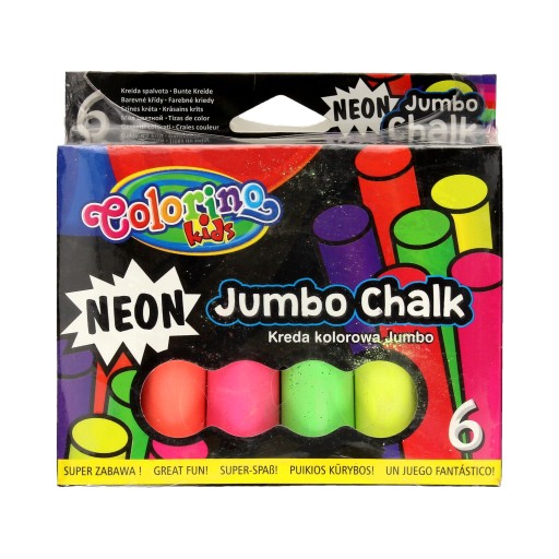 Farebná krieda neónová Jumbo Colorino 6 ks 92081PTR