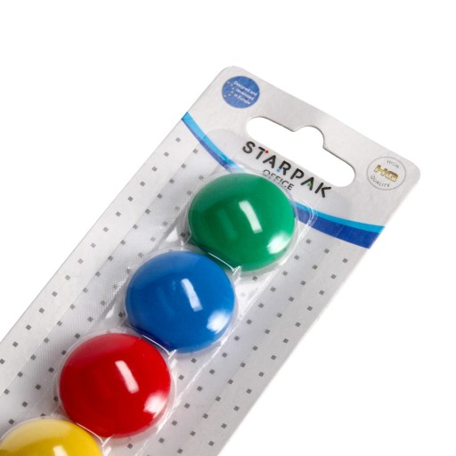 CONVEX MAGNETS 29mm mix COLORS sada 6 magnetov STARPAK CHLADNIČKA