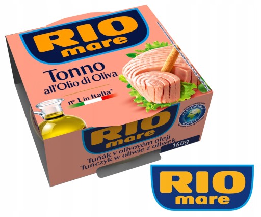 TUniak V OLIVOM OLEJU 160g RIO MARE TALIANSKO