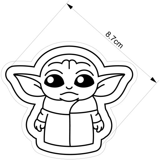 Vykrajovač na sušienky Baby Yoda Star Wars
