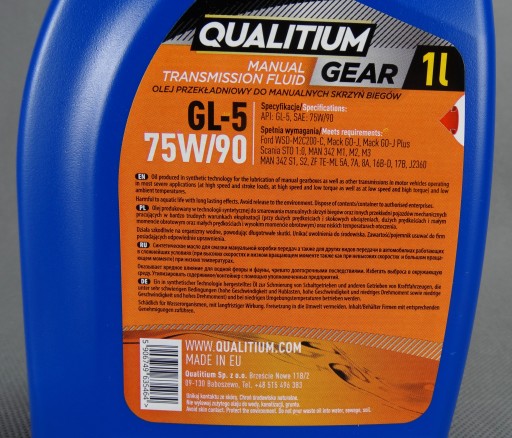 KVALITNÝ PREVODOVÝ OLEJ GL-5 75W90 1L