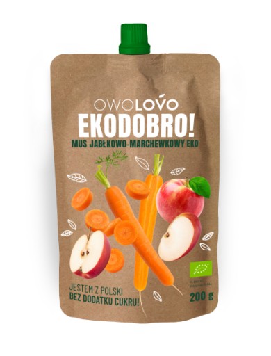Owolovo pena 200g EKODOBRO jablko mrkva
