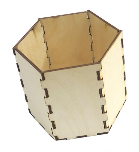 DEKOR ŠESTIHRANNÁ DECOUPAGE KRABIČKA PREHLIEDKA DQ34