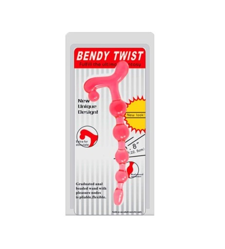 Pretty Love BENDY TWIST ružové guličky análne korálky