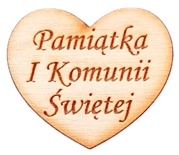 SRDCE gravírovaný spomienkový predmet 3cm na anjelské srdiečka preglejka 5 kusov