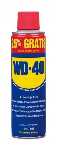WD-40 250ML ODSTRAŇOVANIE HRDZE PRE PRENIKNUTIE TUKU
