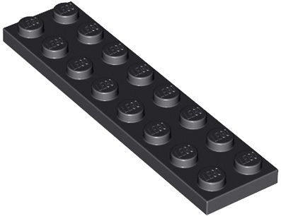 LEGO PLATE 2X8 ČIERNA ČÍSLO 3034