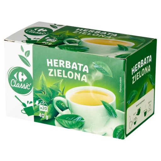 Carrefour klasický zelený čaj 40 g (20 x 2 g)