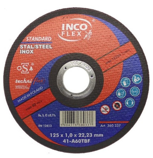 INOX KOVOVÉ REZNÉ KOTOUČE 125 x 1,0