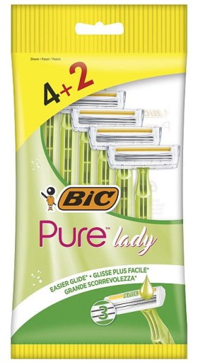 BIC PURE LADY Holiaci strojček 6 ks.