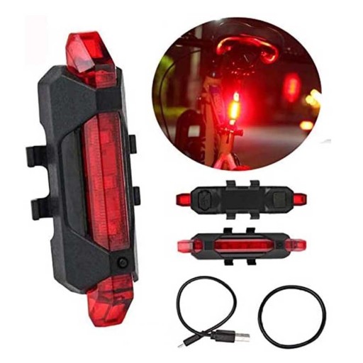 BIKE LAMPA USB SVETLÁ NA BICYKEL SET + ZADNÉ