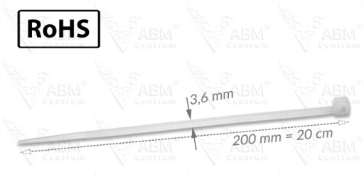 SVORKY 200x3,6mm 100ks SVORKY KÁBL