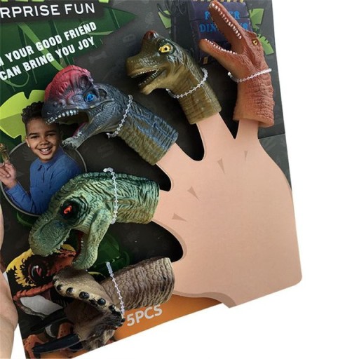 SET 5 prstových bábok HRAČKA DINOSAURS
