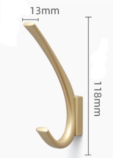 Vešiak na nábytok Hook Black