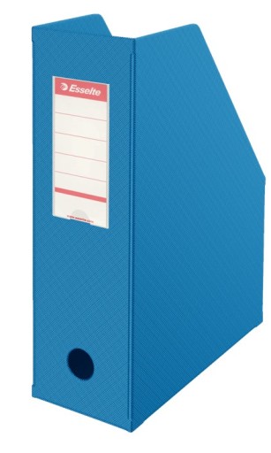 PVC NÁDOBA NA ČASOPIS A4 100 MM Modrá