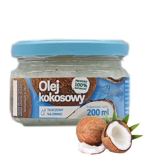 Studený nerafinovaný kokosový olej 200 ml Oliwia