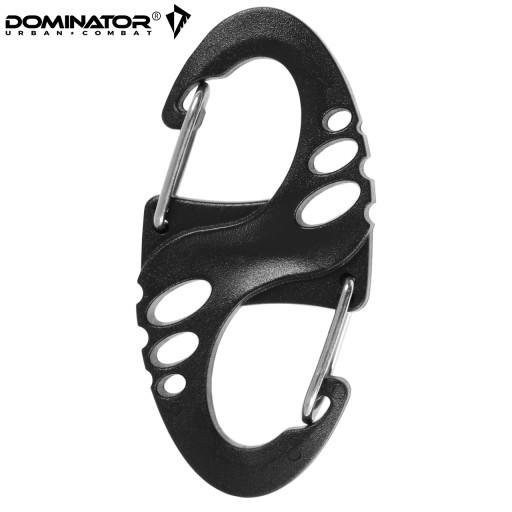 DOMINATOR OBOJSTRANNÁ KARABÍNA typ S-HÁK, ČIERNA