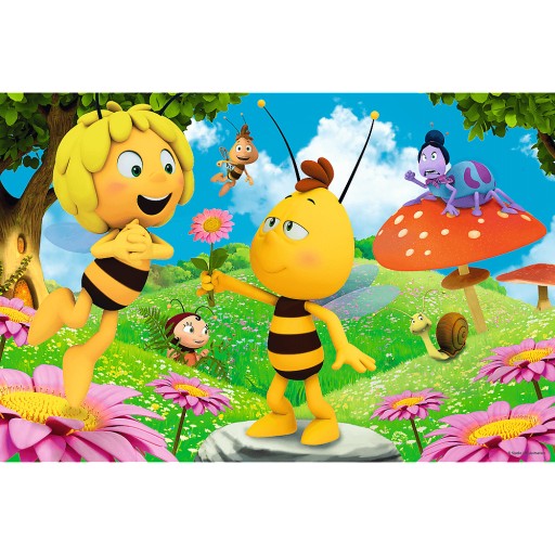 PUZZLE 60 PUZZZLE PRE DETI MAJA THE VČELA GUCIO KVET 4+ KOCKY