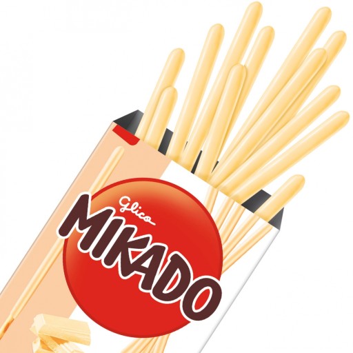 Mikádo tyčinky s bielou čokoládou 75g