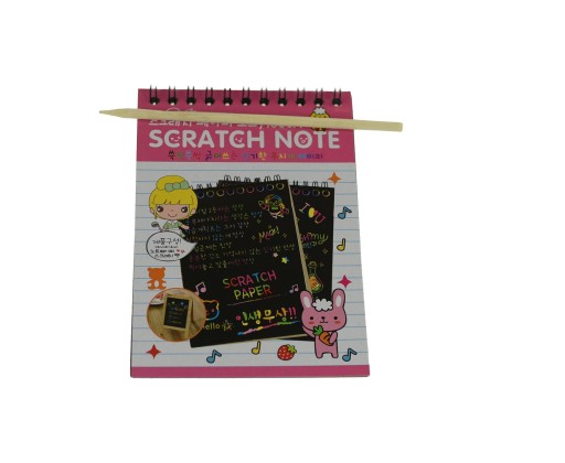 Omaľovánka RAINBOW SCRATCH BOOK ROZPRÁVKA KNIHA ČIERNA ZÁPISNÍK