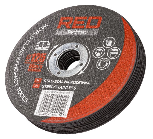 KOVOVÉ REZNÉ KOTÚČE 125 x 1,0 x 22,2 MM SADA KOTÚČOV 10 KUS SILNÝ