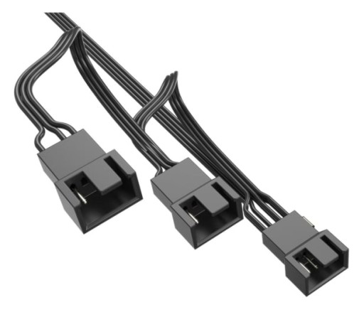 Silver Monkey X Spliter PWM predlžovací kábel 10 cm čierny