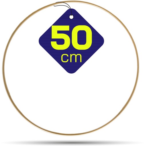 kovový ráfik GOLD MATT prsteň pre lapače snov 50