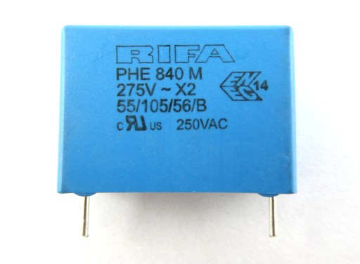 RIFA fólia 680nF 0,68uF 10% 275V AC 10ks
