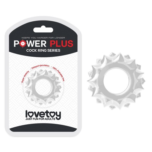 Priehľadný prsteň na penis Lovetoy Power Plus