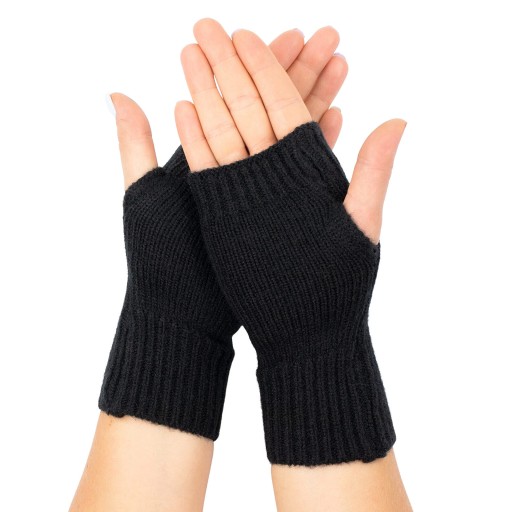 Bezprsté rukavice, dámske palčiaky, TEPLÉ, elastický cop