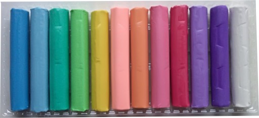 Pastelová školská plastelína COLORINO Kids 12 farieb