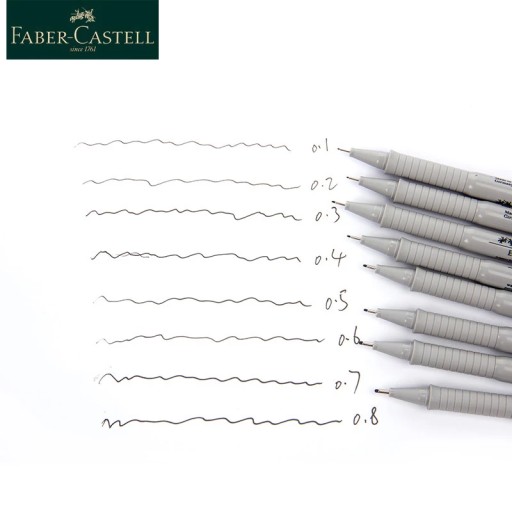 FABER CASTELL Eco Pigment jemná linka 0,3 mm čierna