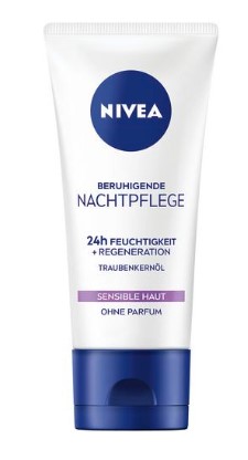 NIVEA 24H hydratačný upokojujúci + regeneračný nočný krém 50 ml