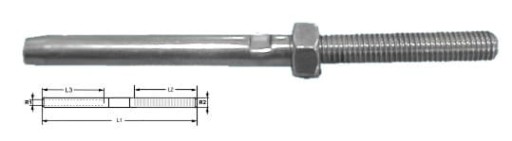 Valcovací hrot pravý 2 mm / M5