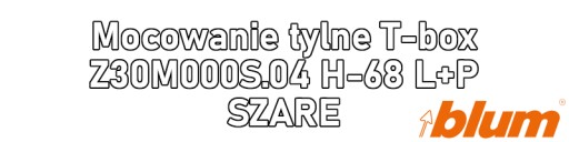T-box zadná montáž Z30M000S.04 H-68 L+R GREY