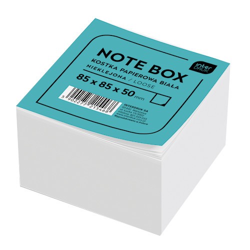 Biela kocka 8,5x8,5x5 cm, nelepená