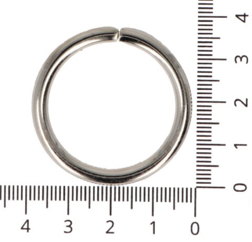 KOVOVÝ PRSTEŇ NA TAŠKU 30MM - 10 KS