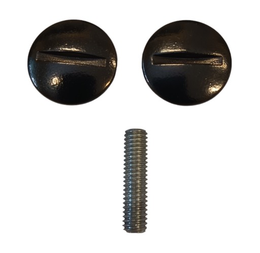 Spojovacia skrutka 10mm pre dosku 29-39mm čierny nikel 4ks