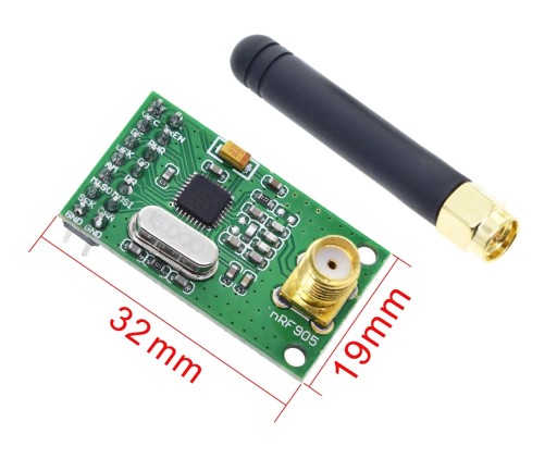 521 NRF905 modul vysielača a prijímača 433/868/915MHz